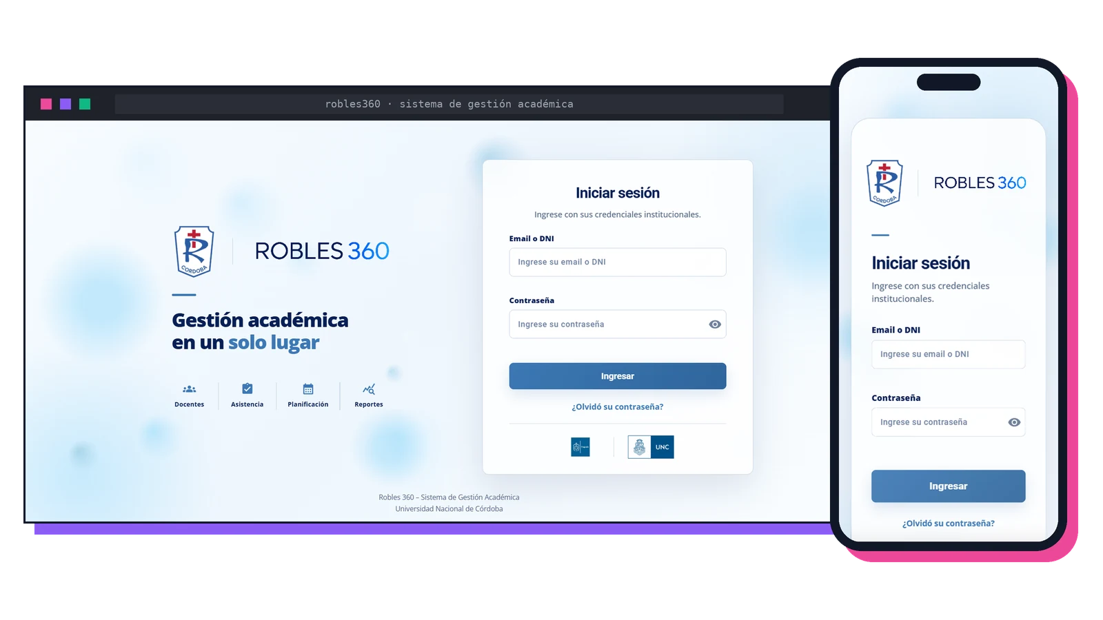 Robles 360 – inicio de sesión